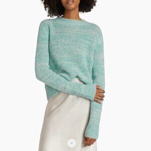 New Vince Marl Alpaca-Blend Sweater Pullover in Wave Gem